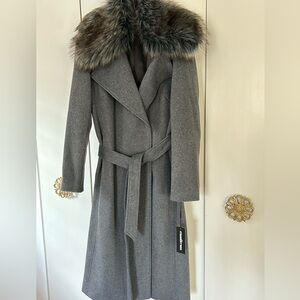 Karl Lagerfeld Women’s Wool Blend Winter Coat